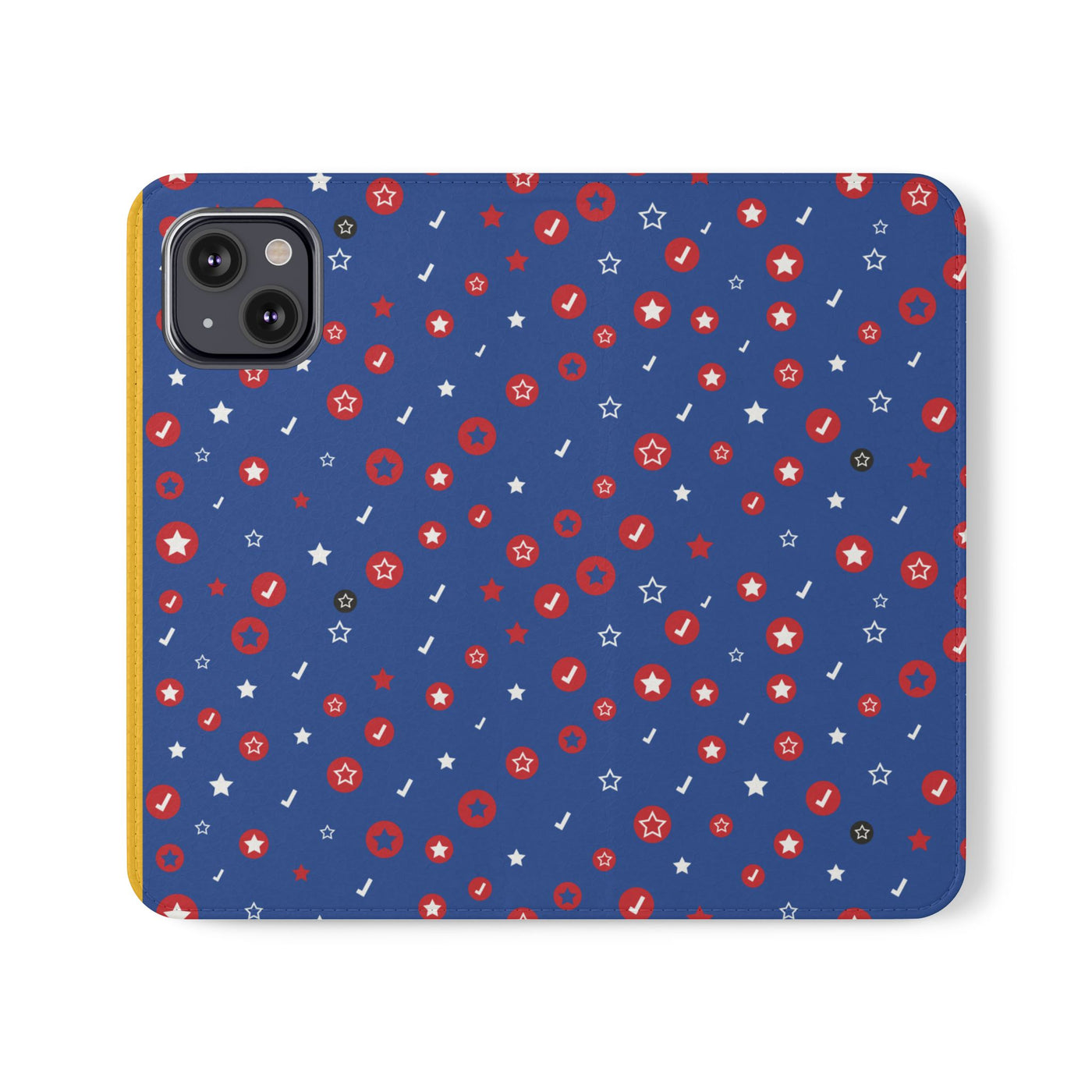 Patriotic Flip Case for Smartphones - Fun Stars and Stripes Design
