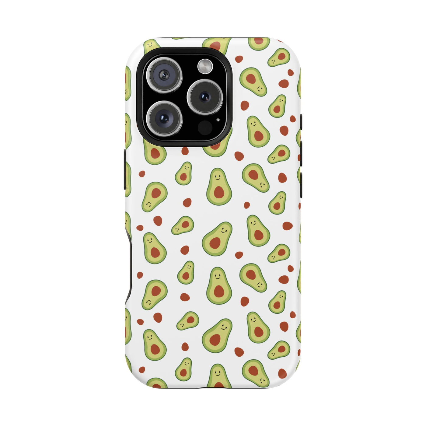 Avocado Pattern Impact-Resistant Phone Case - Fun & Functional