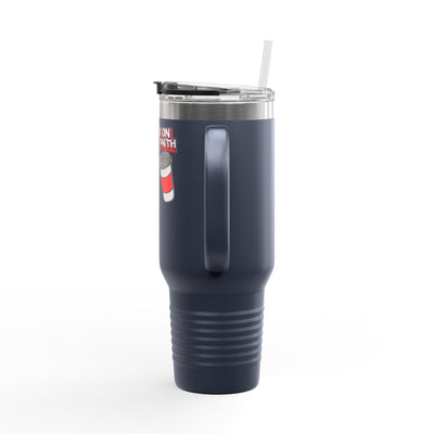 Running on Coffee & Faith Insulated Travel Mug - 40oz Coffee Lover's Companion