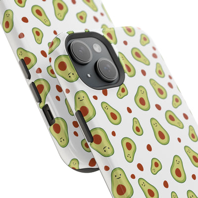 Avocado Pattern Impact-Resistant Phone Case - Fun & Functional