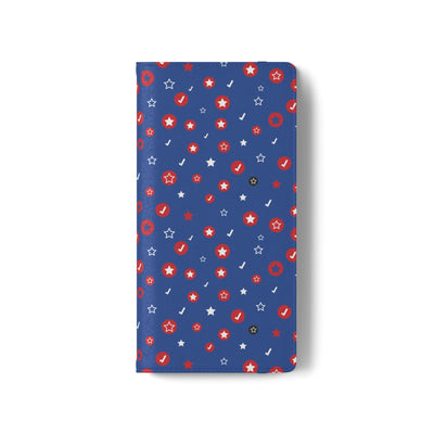 Patriotic Flip Case for Smartphones - Fun Stars and Stripes Design