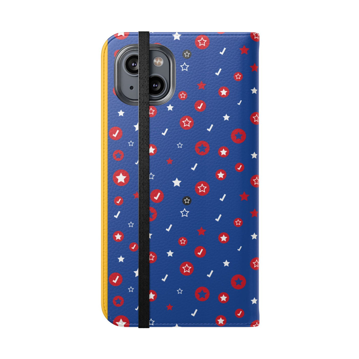 Patriotic Flip Case for Smartphones - Fun Stars and Stripes Design