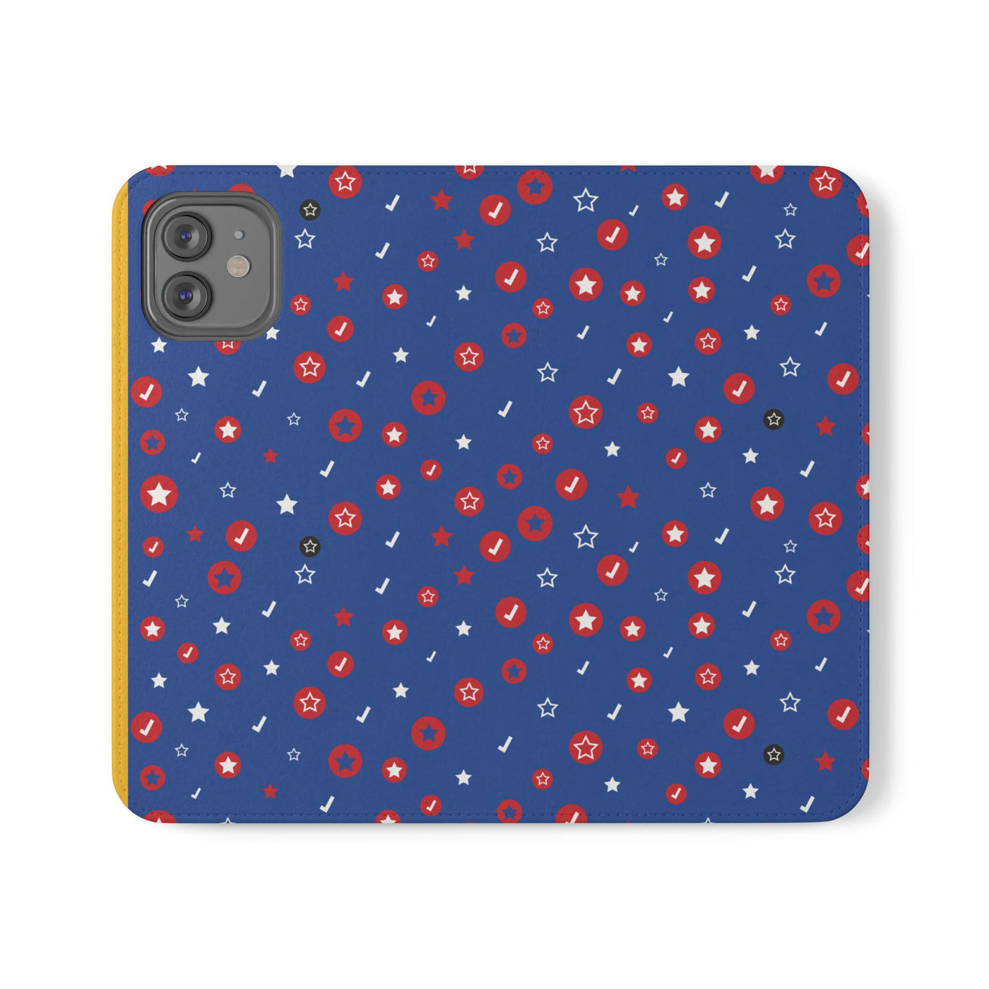 Patriotic Flip Case for Smartphones - Fun Stars and Stripes Design