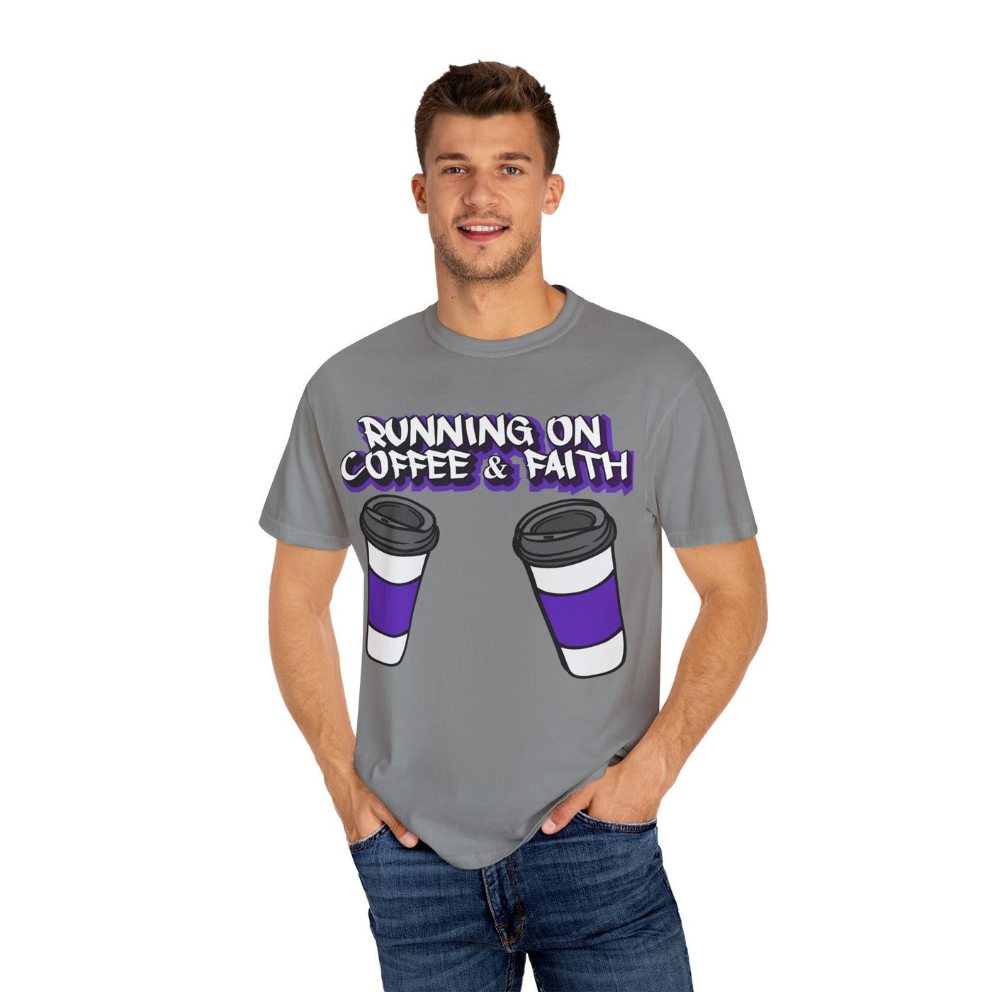 Coffee & Faith Unisex T-Shirt, Casual Wear, Gift for Coffee Lovers, Faith-Inspired Apparel, Comfortable Everyday Tee