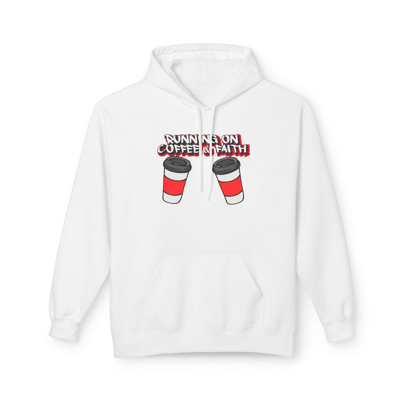 Running on Coffee & Health Hoodie - Unisex Softstyle Fleece