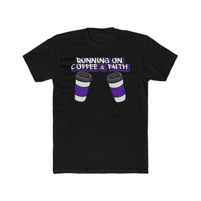 Running on Coffee & Faith Unisex Cotton Crew Tee