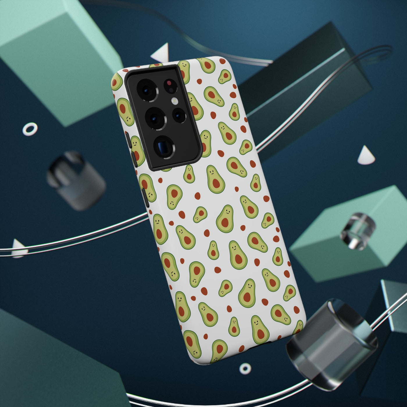 Avocado Pattern Impact-Resistant Phone Case - Fun & Functional