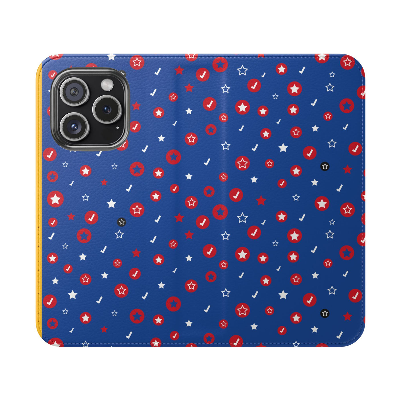Patriotic Flip Case for Smartphones - Fun Stars and Stripes Design