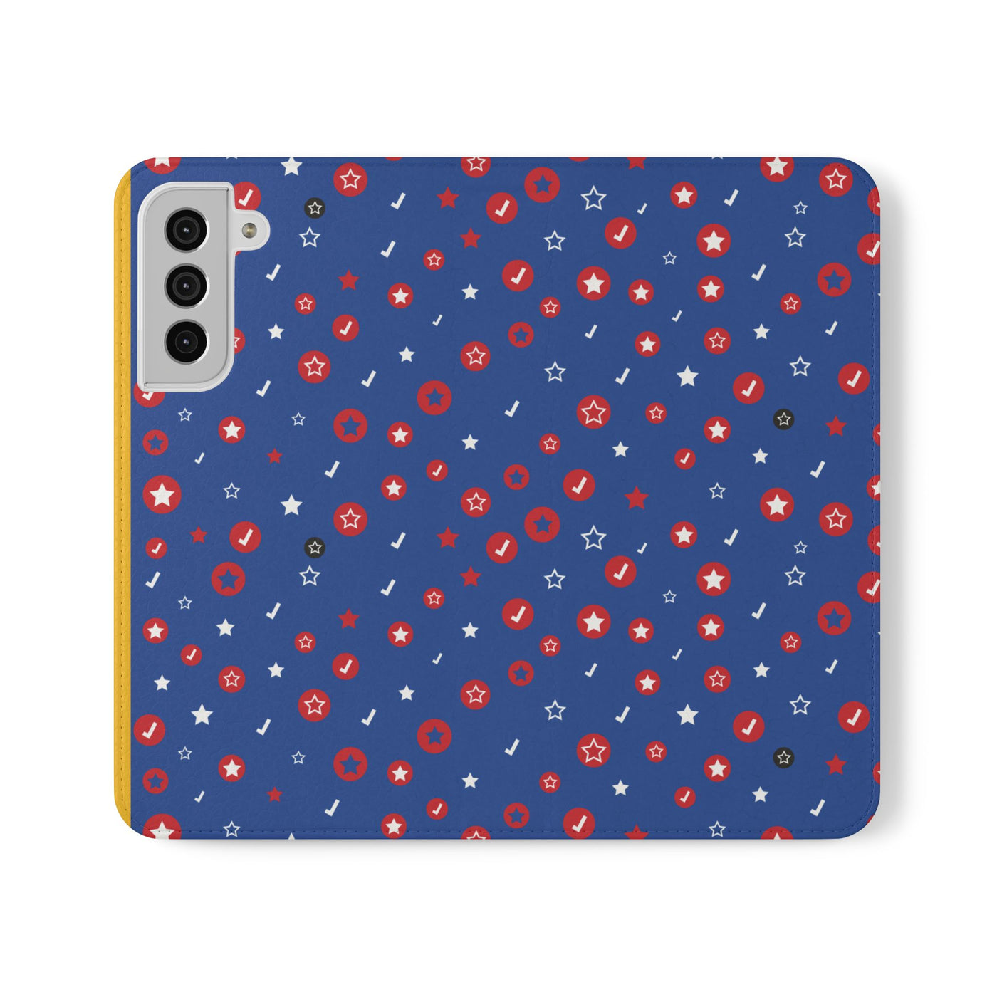 Patriotic Flip Case for Smartphones - Fun Stars and Stripes Design