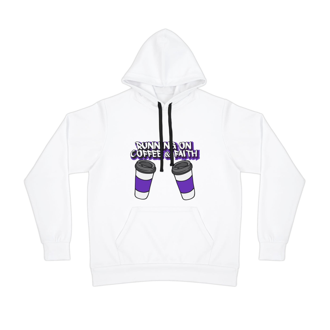 Running on Coffee & Faith Athletic Hoodie