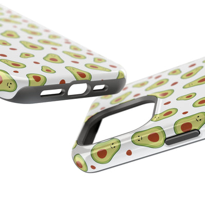 Avocado Pattern Impact-Resistant Phone Case - Fun & Functional