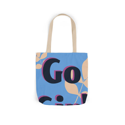 Empowering Canvas Tote Bag | Go Girl Design, Eco-Friendly Shopping Bag, Boho Style, Gift for Her, Everyday Carryall