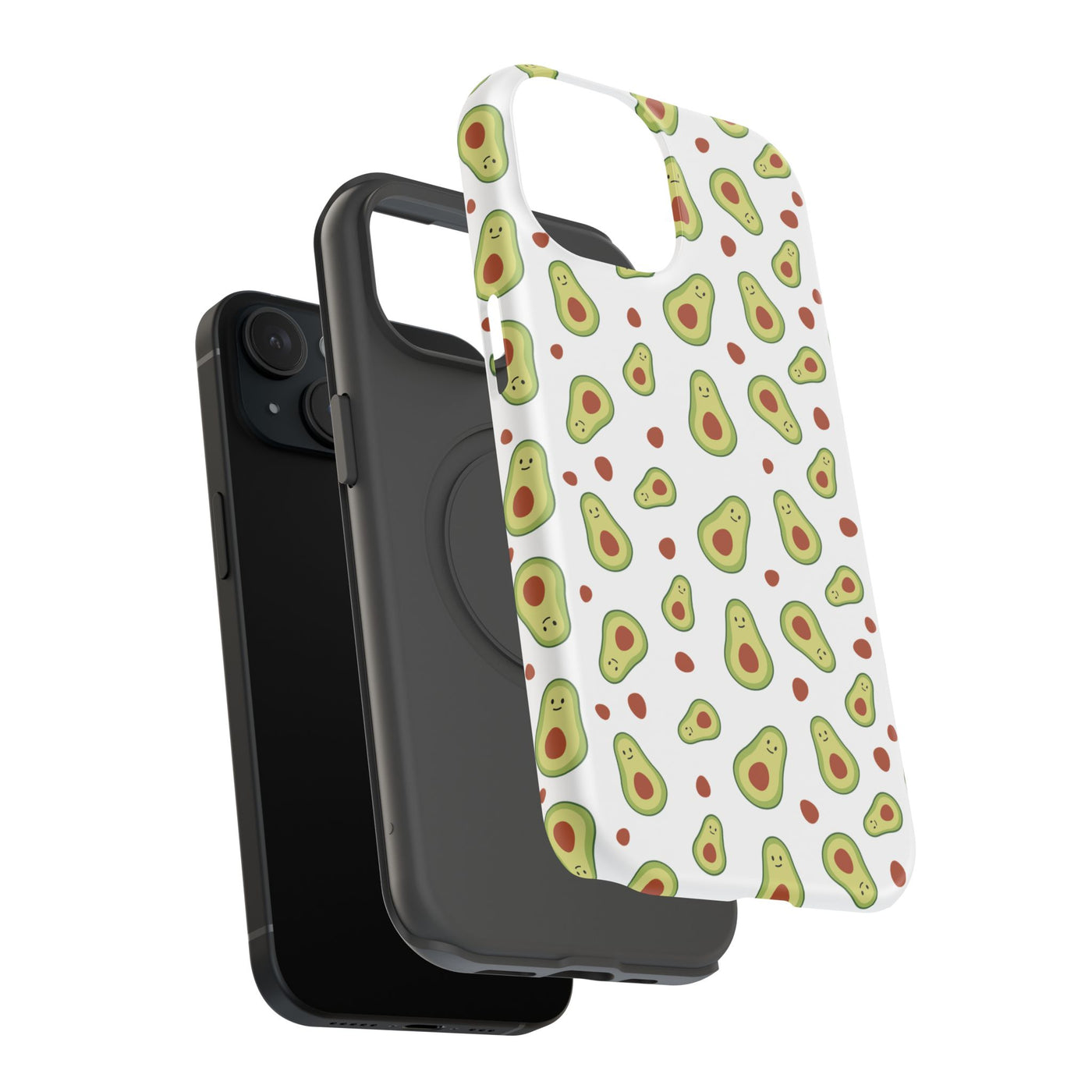 Avocado Pattern Impact-Resistant Phone Case - Fun & Functional