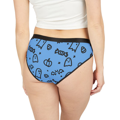 Festive Halloween Women's Underwear - Cute Ghost & Pumpkin Design