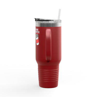 Running on Coffee & Faith Insulated Travel Mug - 40oz Coffee Lover's Companion
