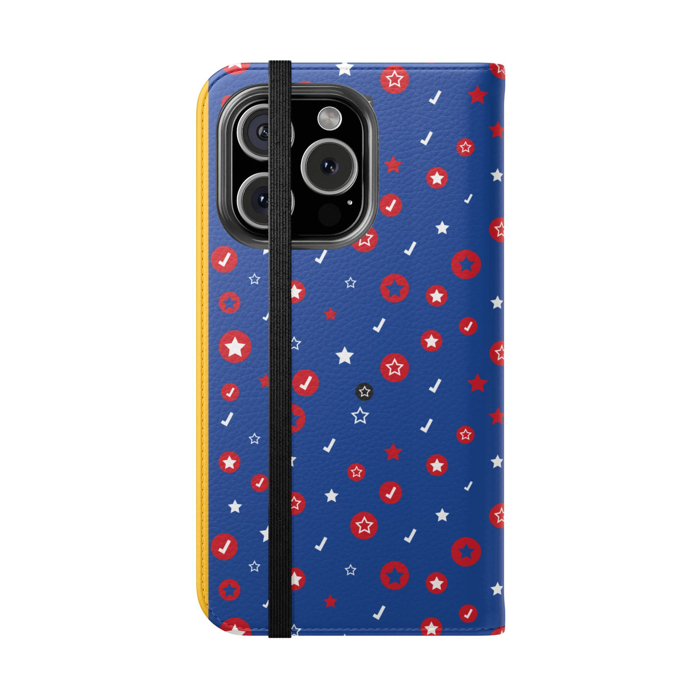 Patriotic Flip Case for Smartphones - Fun Stars and Stripes Design