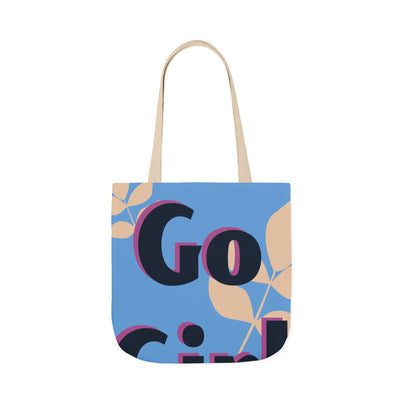 Empowering Canvas Tote Bag | Go Girl Design, Eco-Friendly Shopping Bag, Boho Style, Gift for Her, Everyday Carryall