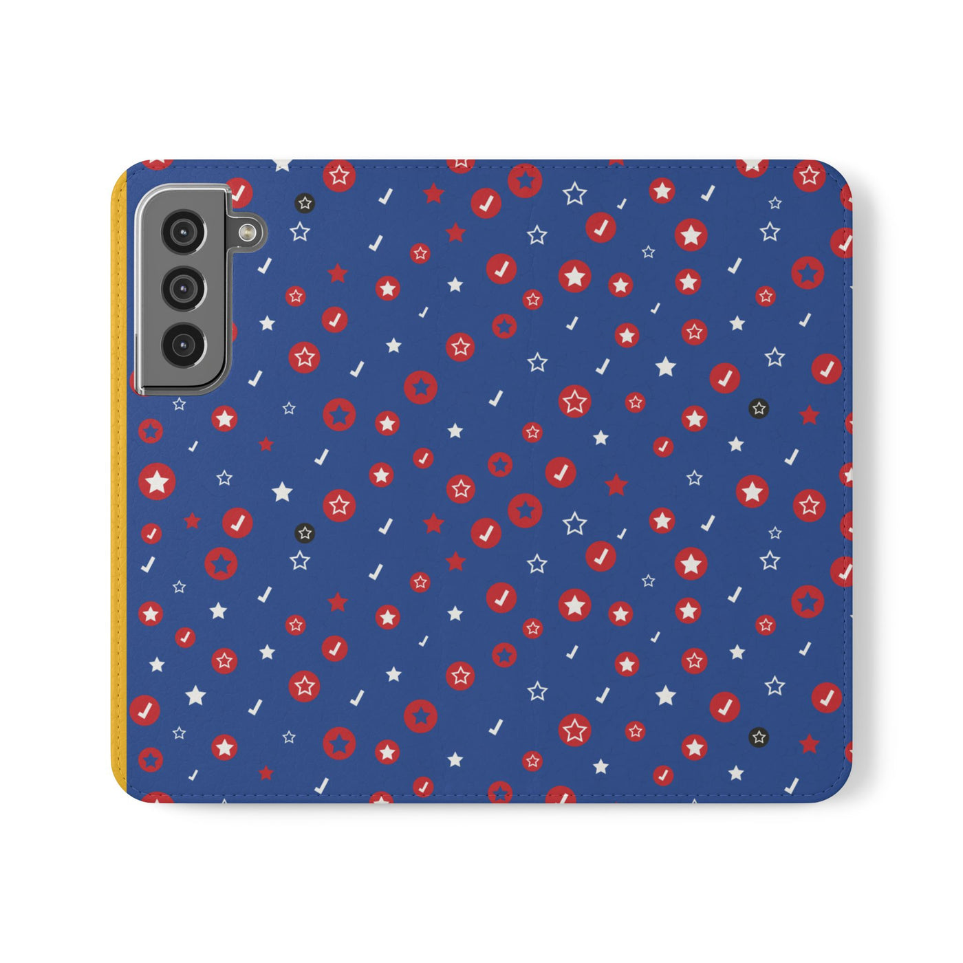 Patriotic Flip Case for Smartphones - Fun Stars and Stripes Design