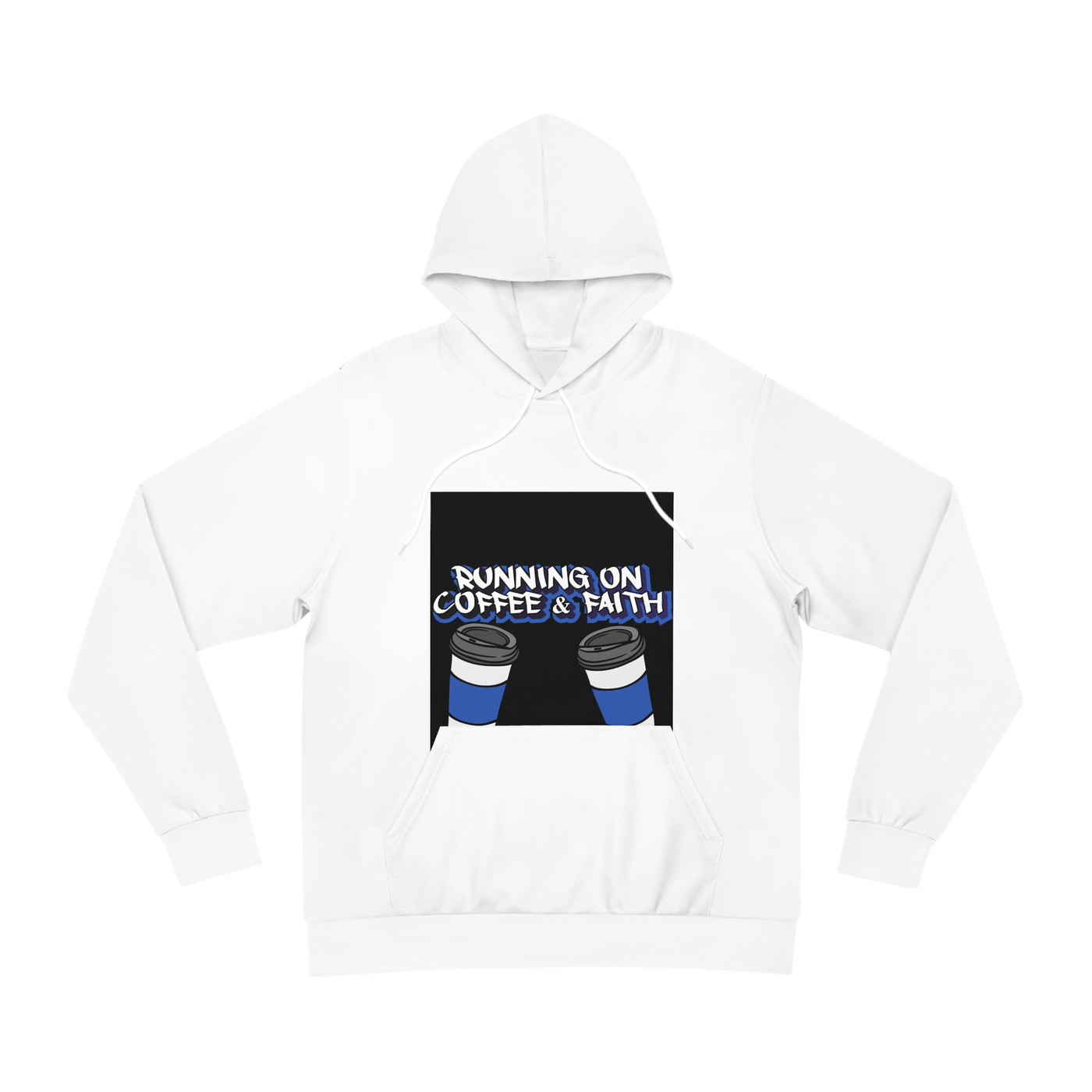 Running on Coffee & Faith Hoodie - Cozy Inspirational Sweatshirt