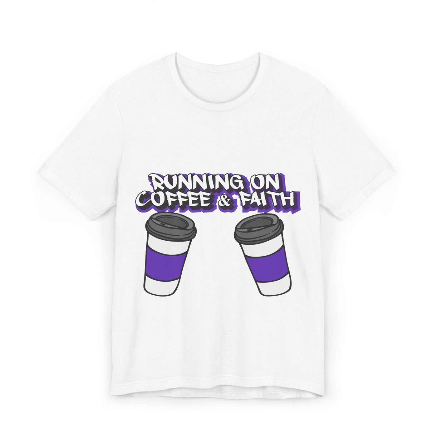Funny Coffee & Faith Unisex Jersey T-Shirt
