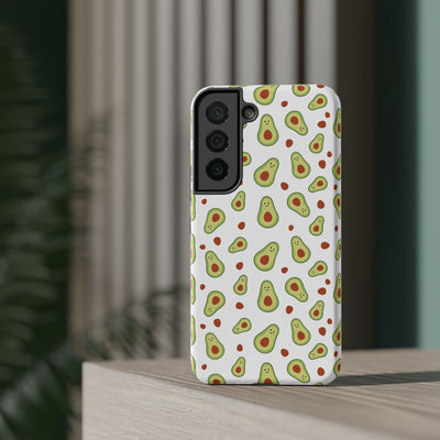 Avocado Pattern Impact-Resistant Phone Case - Fun & Functional
