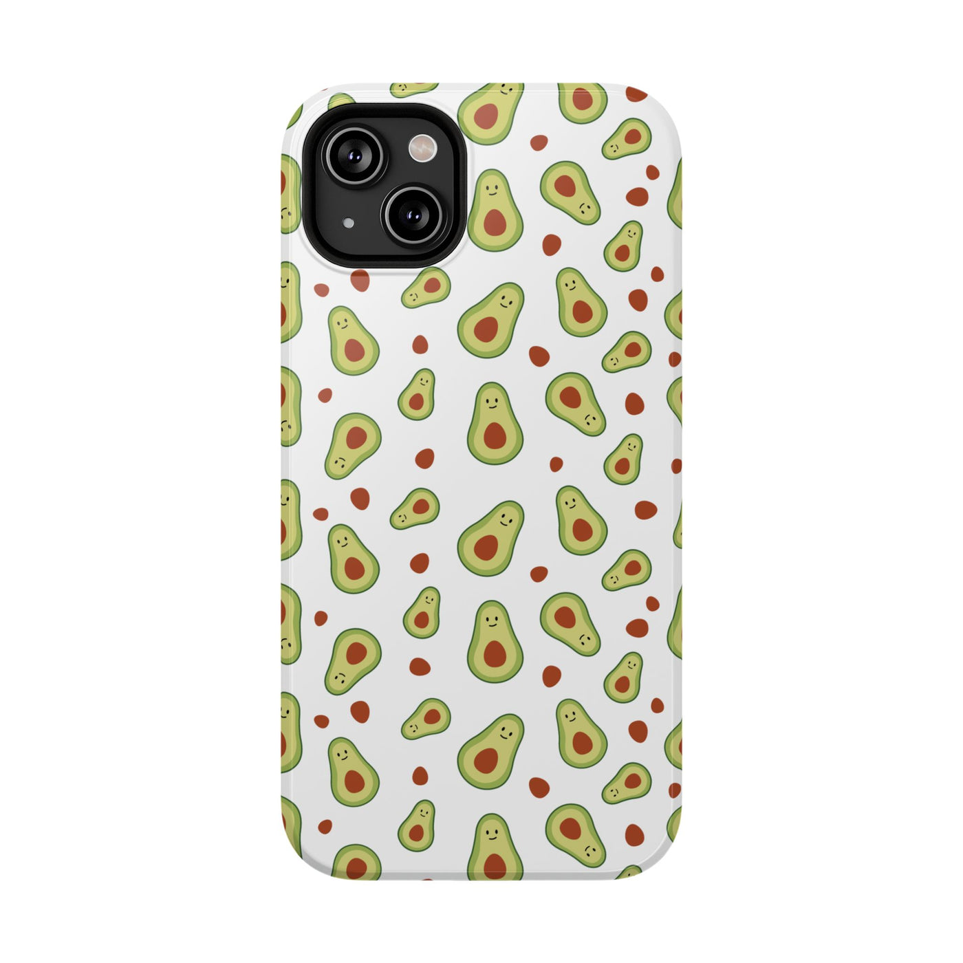 Avocado Pattern Impact-Resistant Phone Case - Fun & Functional