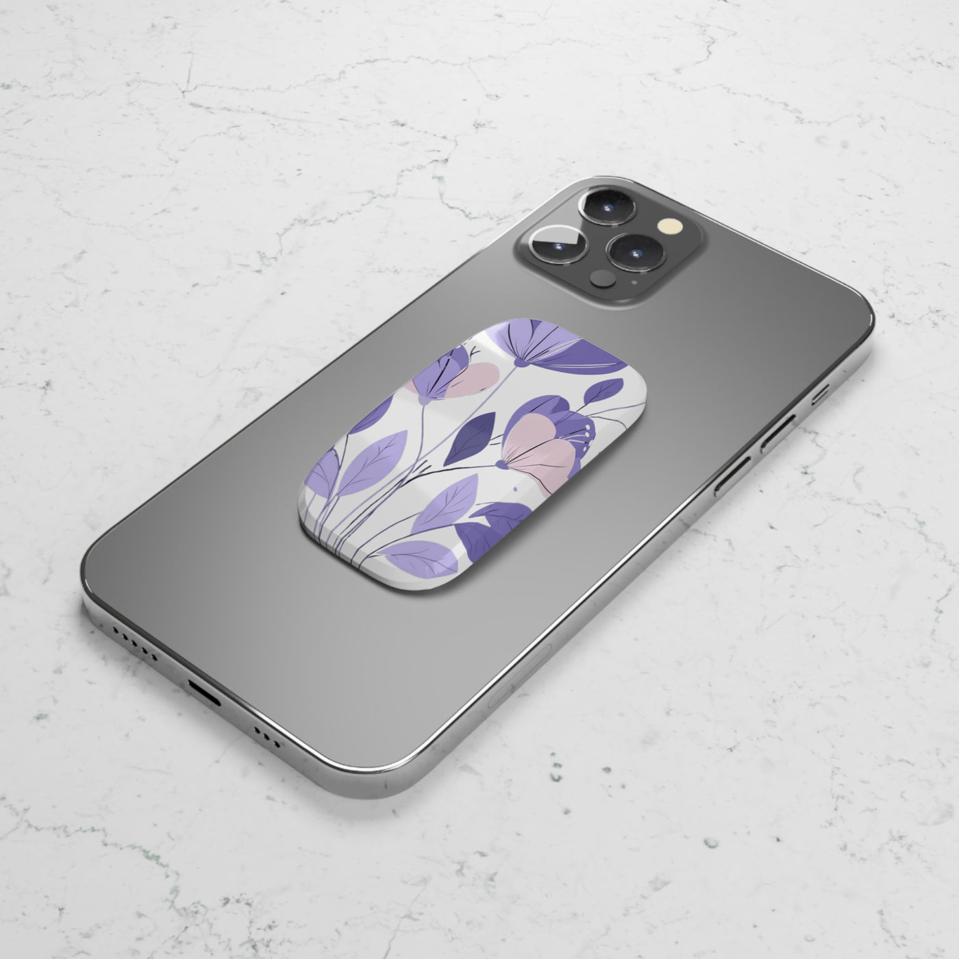 Floral Phone Grip - Stylish & Functional Accessory for Mobile Use