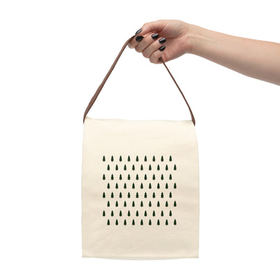 Eco-Friendly Canvas Lunch Bag with Tree Design - Perfect for Picnics & Daily Use