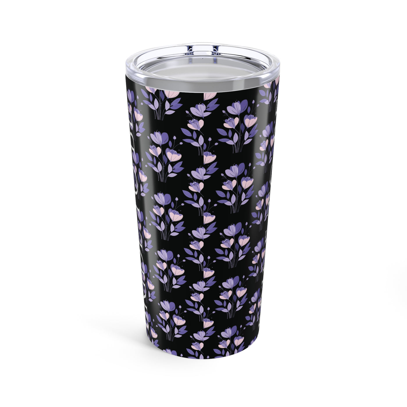 Tumbler 20oz Purple Flower Wedding Bride to Be