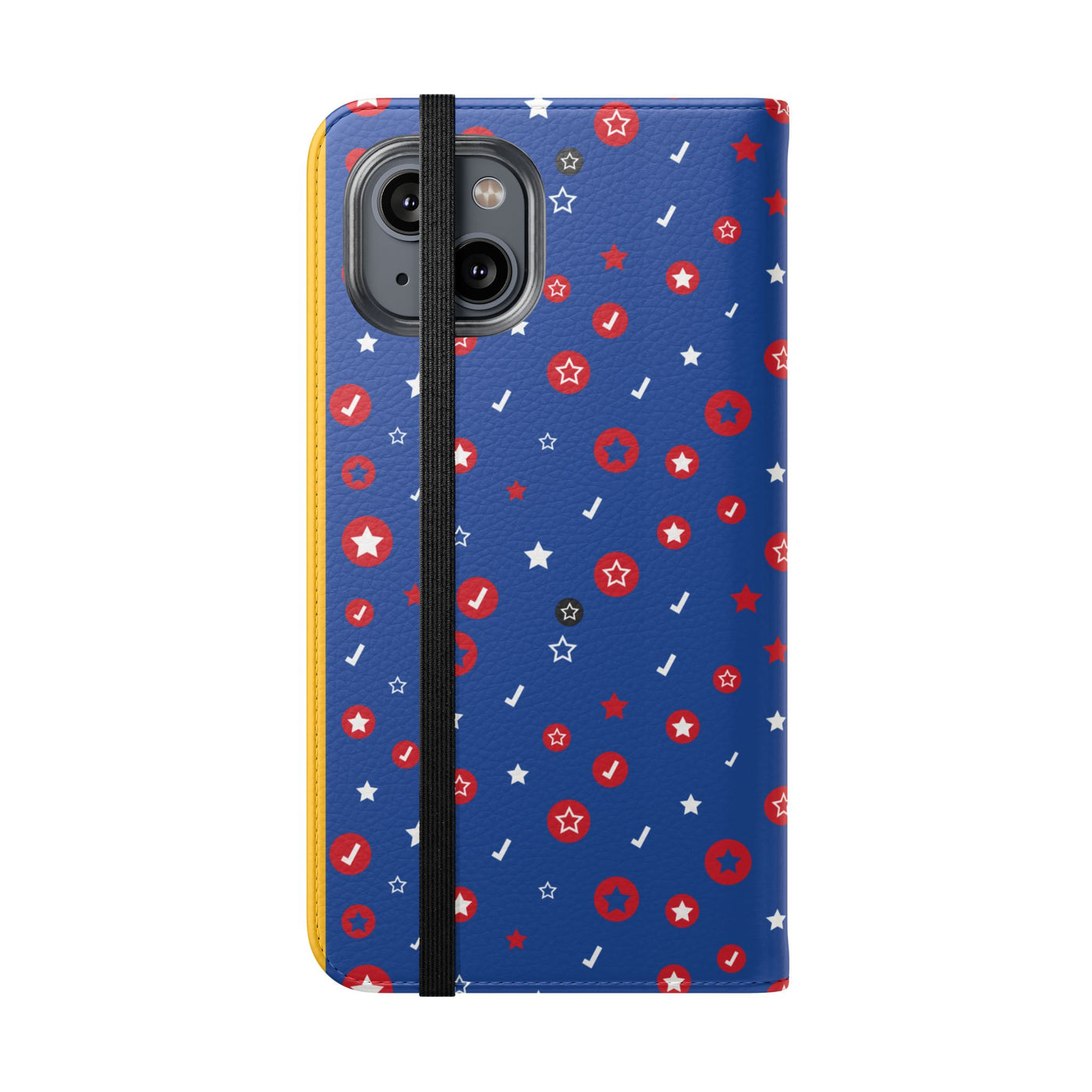 Patriotic Flip Case for Smartphones - Fun Stars and Stripes Design