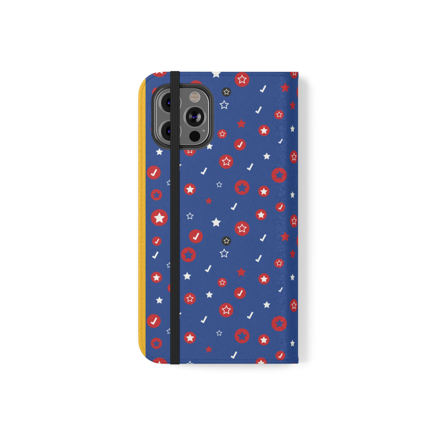 Patriotic Flip Case for Smartphones - Fun Stars and Stripes Design