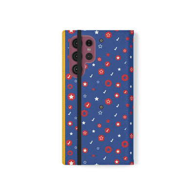 Patriotic Flip Case for Smartphones - Fun Stars and Stripes Design