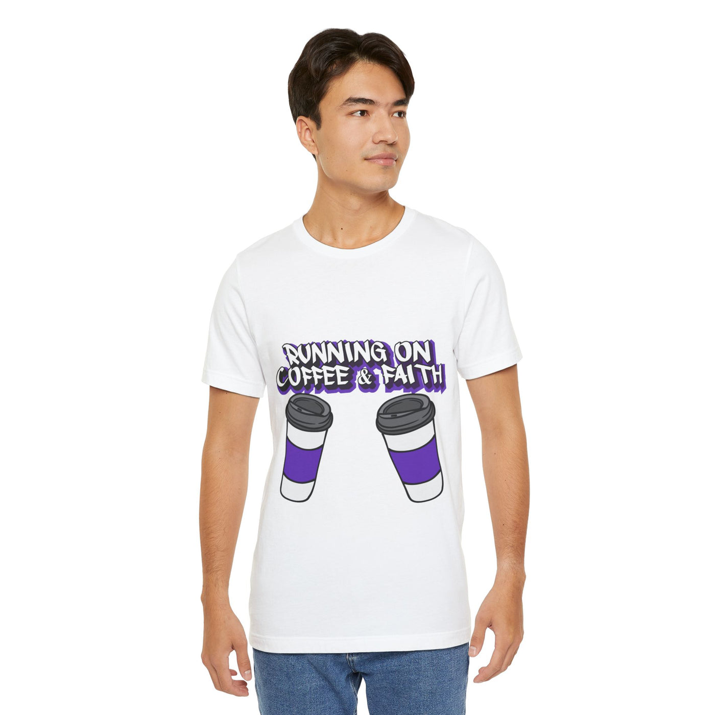 Funny Coffee & Faith Unisex Jersey T-Shirt