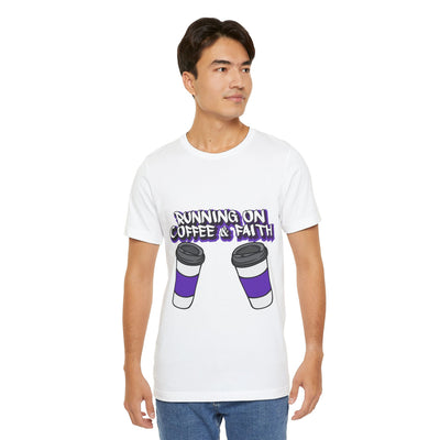 Funny Coffee & Faith Unisex Jersey T-Shirt