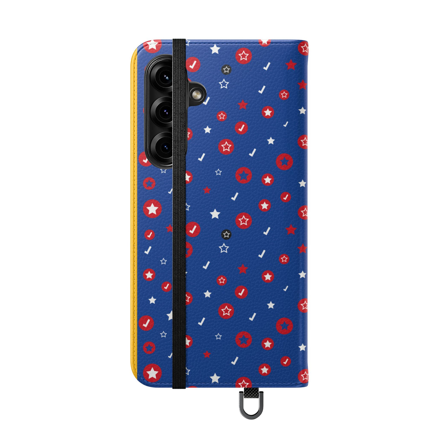 Patriotic Flip Case for Smartphones - Fun Stars and Stripes Design