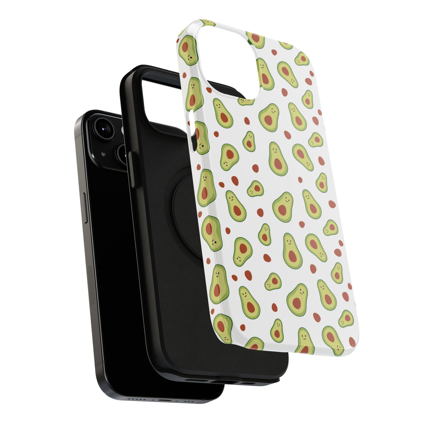 Avocado Pattern Impact-Resistant Phone Case - Fun & Functional