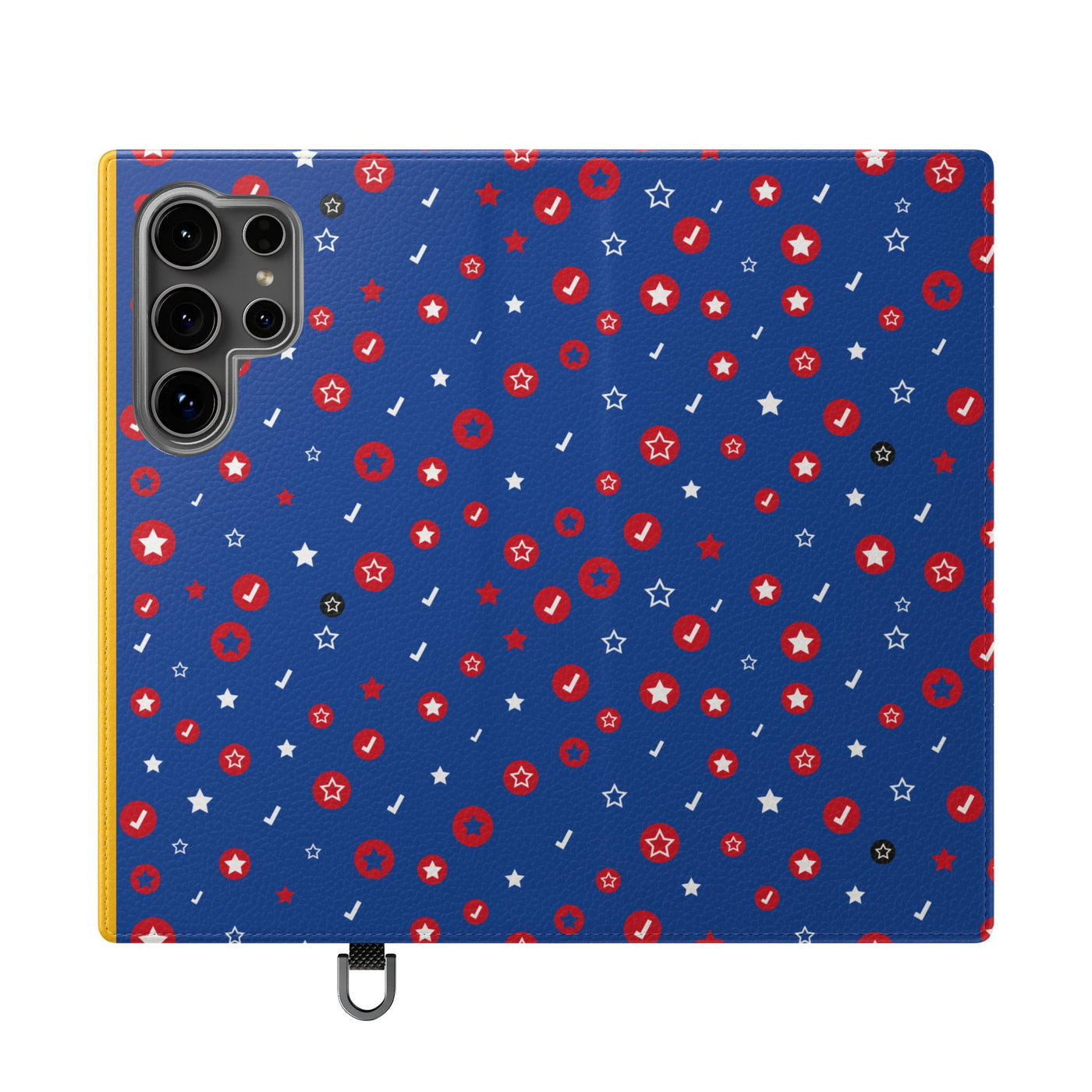 Patriotic Flip Case for Smartphones - Fun Stars and Stripes Design