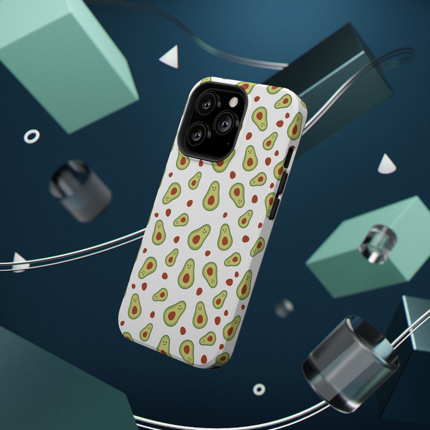 Avocado Pattern Impact-Resistant Phone Case - Fun & Functional