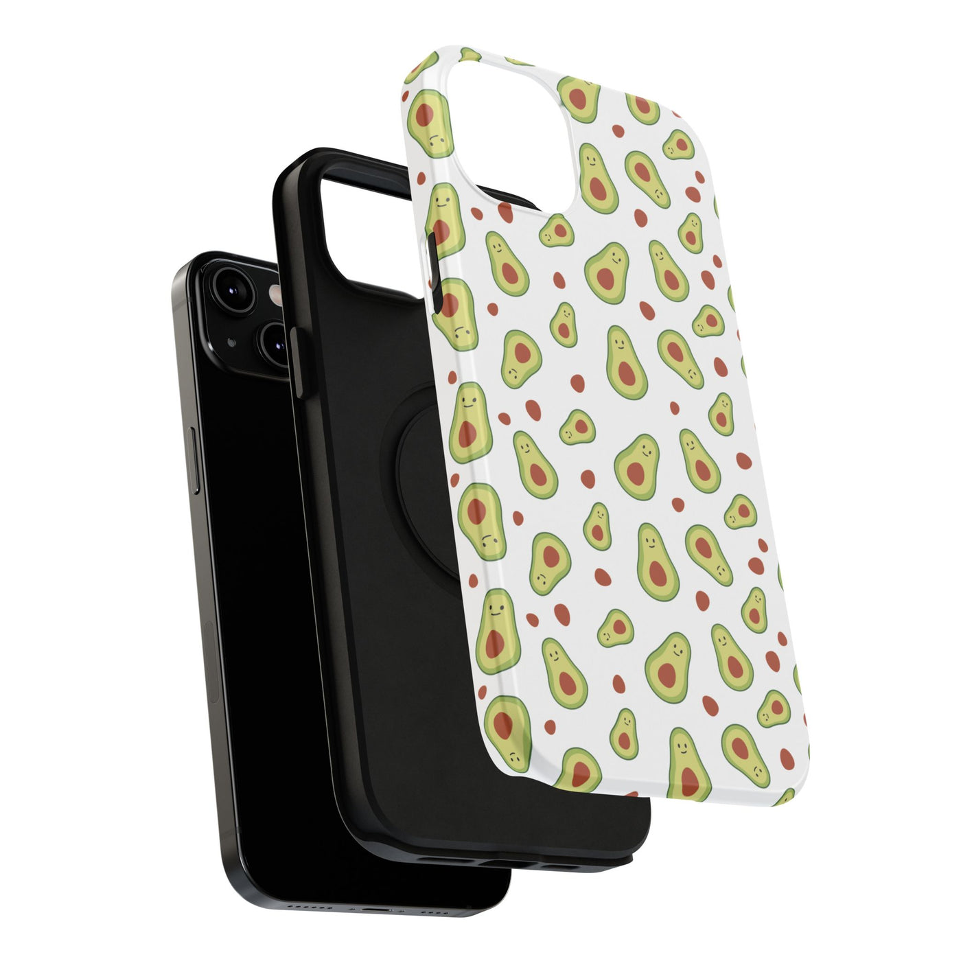 Avocado Pattern Impact-Resistant Phone Case - Fun & Functional