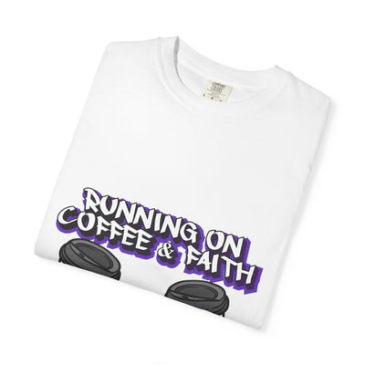 Unisex Coffee & Faith Graphic T-Shirt - Perfect for Relaxed Days