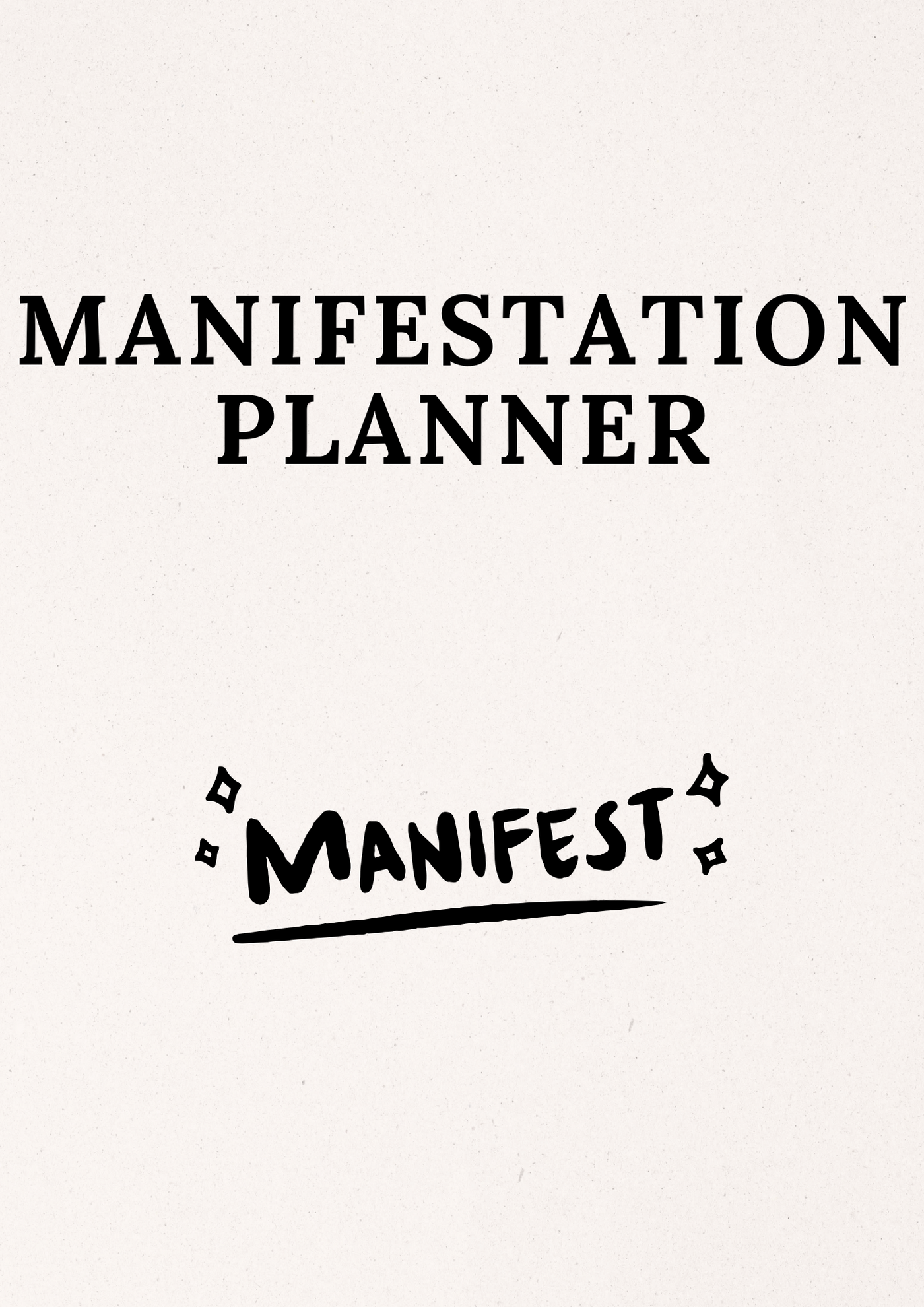 Manifestation Planner